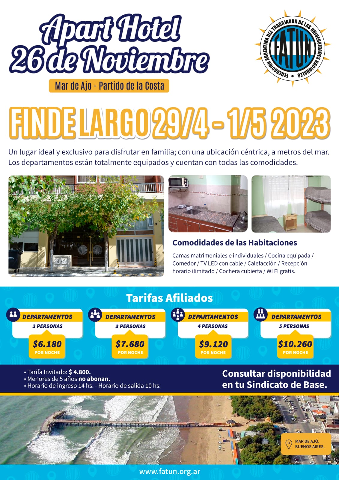 hotel 22 de noviembre finde largo 19 de abril