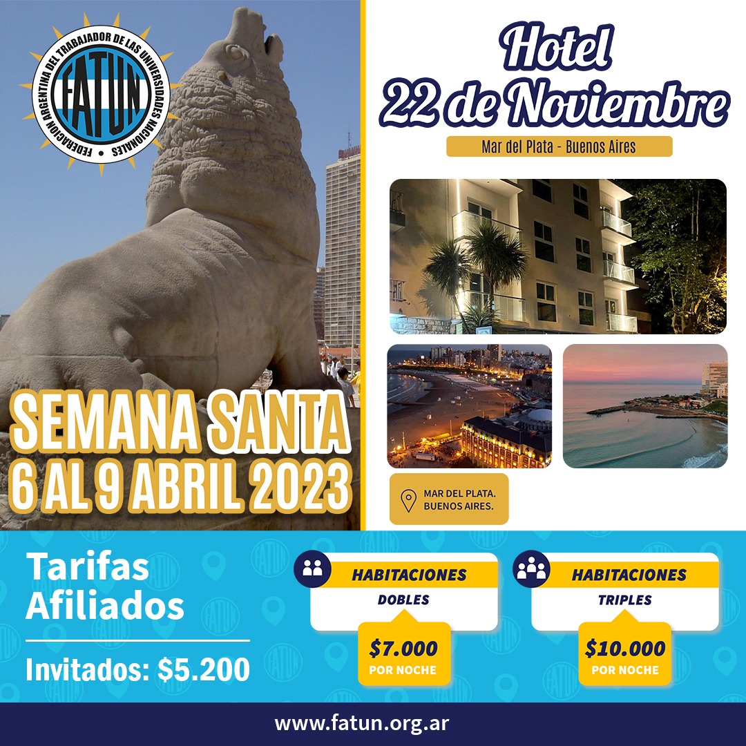 apart hotel 26 de noviembre tarifas semana santa 2023