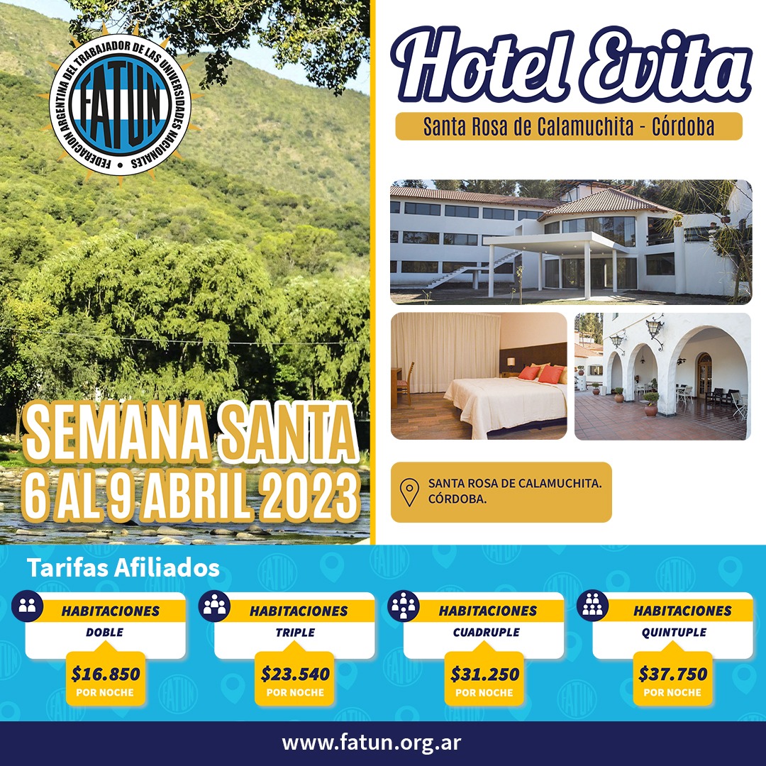 apart hotel 26 de noviembre tarifas semana santa 2023